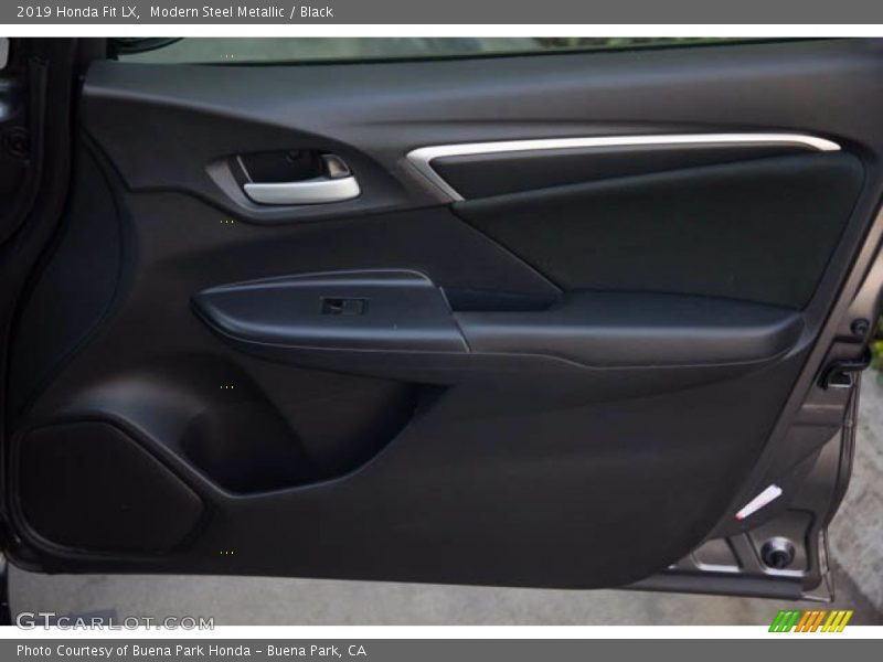 Modern Steel Metallic / Black 2019 Honda Fit LX