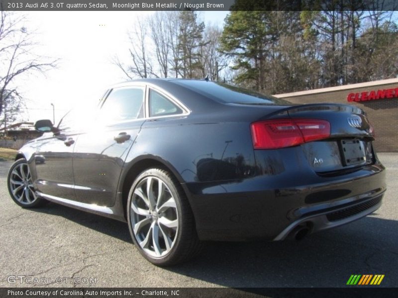 Moonlight Blue Metallic / Nougat Brown 2013 Audi A6 3.0T quattro Sedan