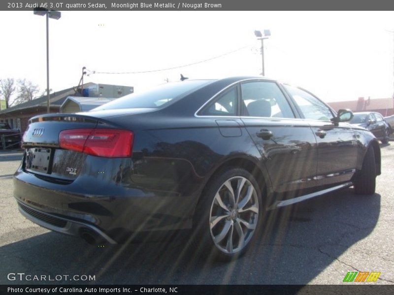 Moonlight Blue Metallic / Nougat Brown 2013 Audi A6 3.0T quattro Sedan