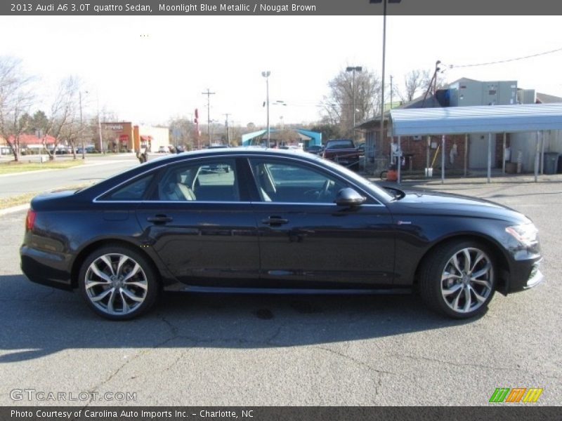 Moonlight Blue Metallic / Nougat Brown 2013 Audi A6 3.0T quattro Sedan