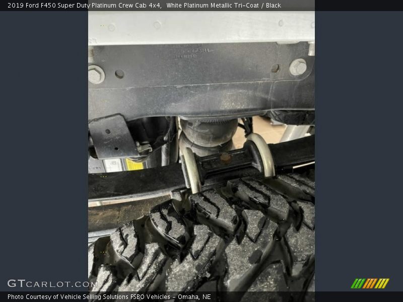White Platinum Metallic Tri-Coat / Black 2019 Ford F450 Super Duty Platinum Crew Cab 4x4