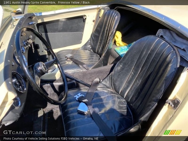 Front Seat of 1961 Sprite Convertible