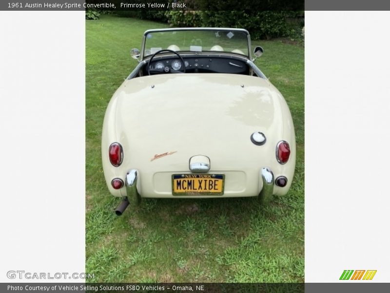 Primrose Yellow / Black 1961 Austin Healey Sprite Convertible