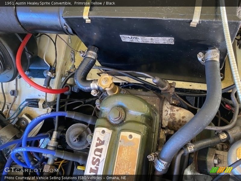  1961 Sprite Convertible Engine - 948cc OHV 8-Valve 4 Cylinder