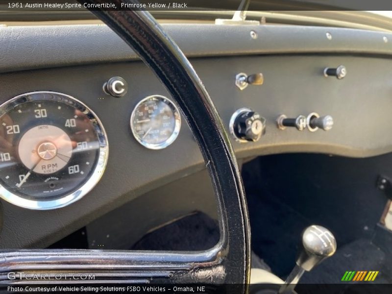 Controls of 1961 Sprite Convertible