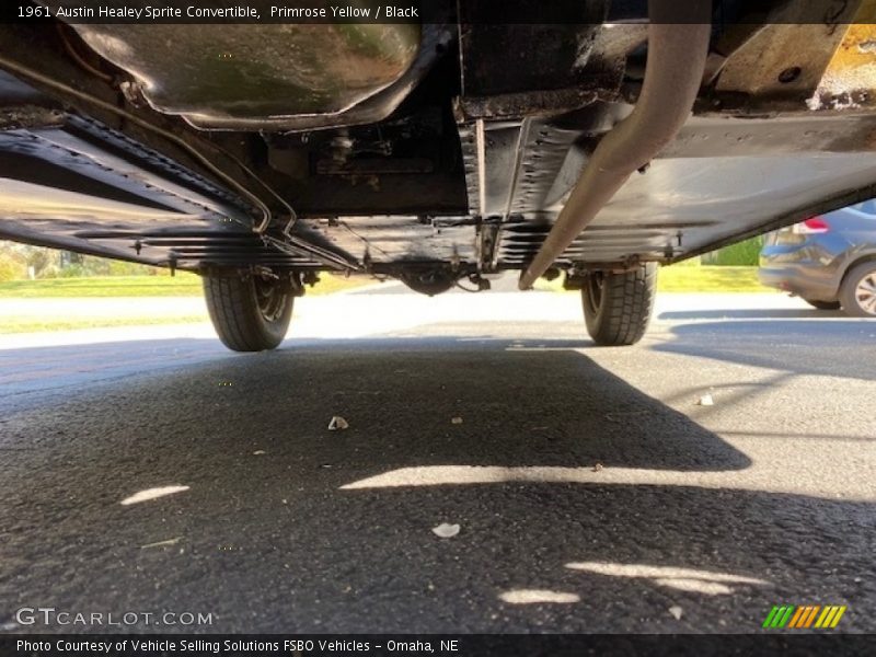 Undercarriage of 1961 Sprite Convertible