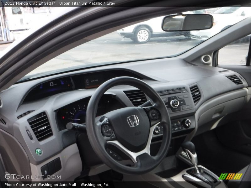 Urban Titanium Metallic / Gray 2012 Honda Civic EX Sedan