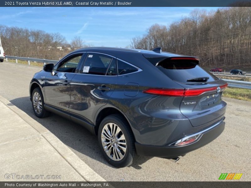 Coastal Gray Metallic / Boulder 2021 Toyota Venza Hybrid XLE AWD