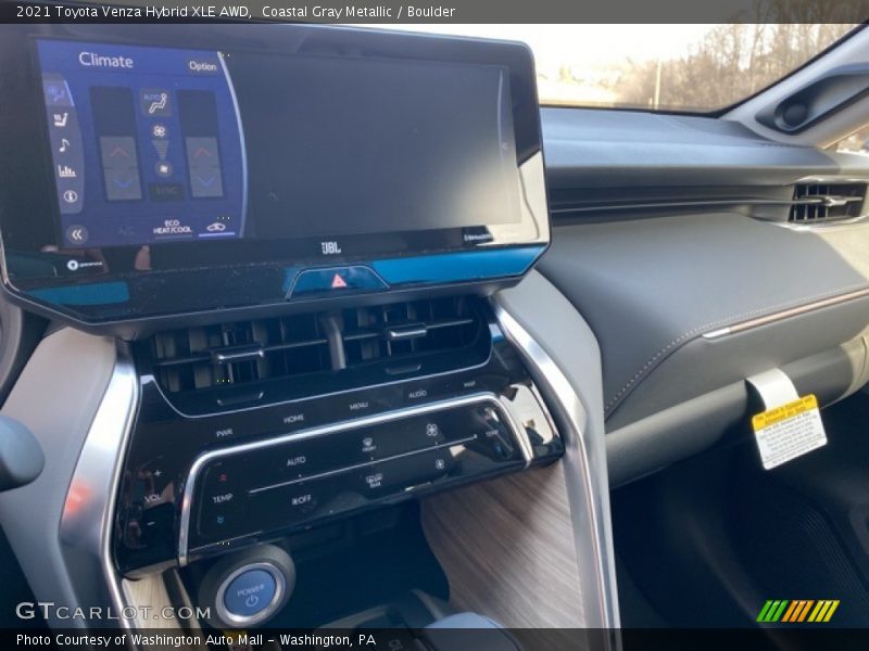 Coastal Gray Metallic / Boulder 2021 Toyota Venza Hybrid XLE AWD