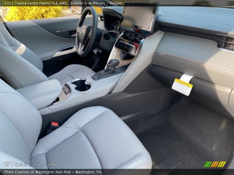 Coastal Gray Metallic / Boulder 2021 Toyota Venza Hybrid XLE AWD