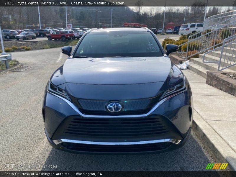 Coastal Gray Metallic / Boulder 2021 Toyota Venza Hybrid XLE AWD