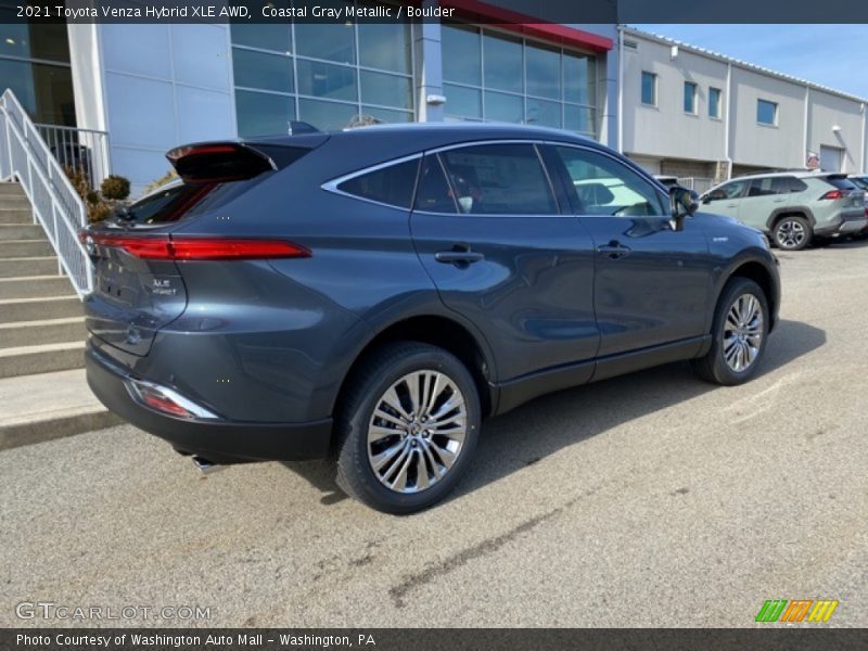 Coastal Gray Metallic / Boulder 2021 Toyota Venza Hybrid XLE AWD
