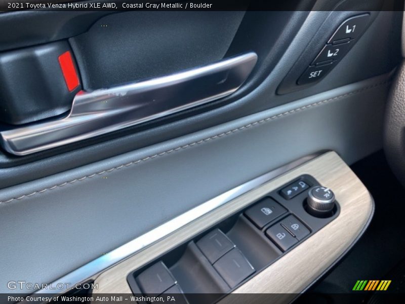 Coastal Gray Metallic / Boulder 2021 Toyota Venza Hybrid XLE AWD