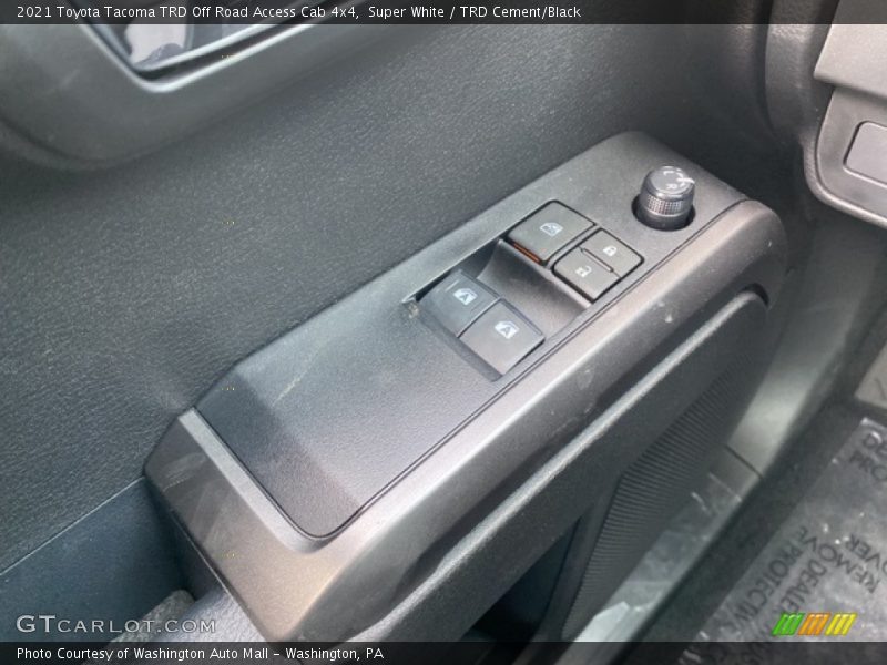 Super White / TRD Cement/Black 2021 Toyota Tacoma TRD Off Road Access Cab 4x4