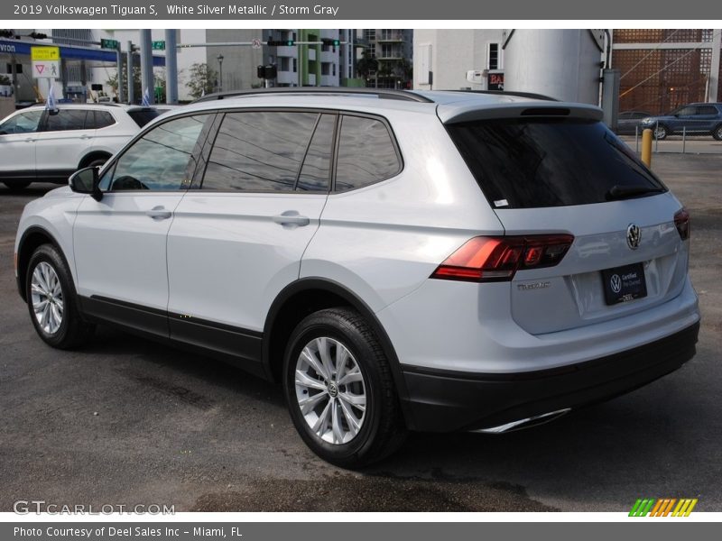 White Silver Metallic / Storm Gray 2019 Volkswagen Tiguan S