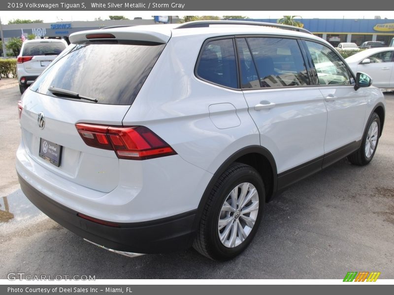 White Silver Metallic / Storm Gray 2019 Volkswagen Tiguan S