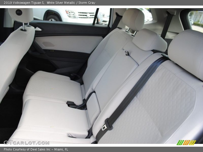 White Silver Metallic / Storm Gray 2019 Volkswagen Tiguan S