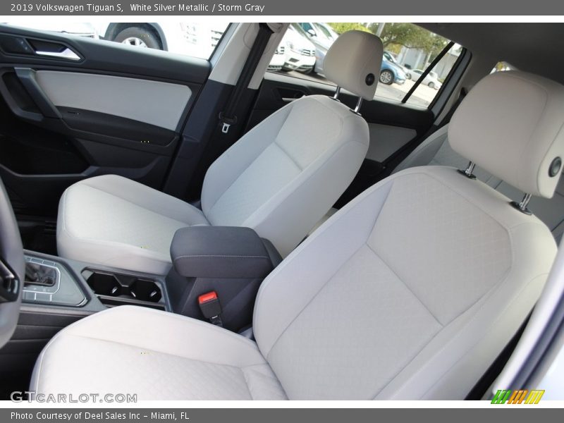 White Silver Metallic / Storm Gray 2019 Volkswagen Tiguan S