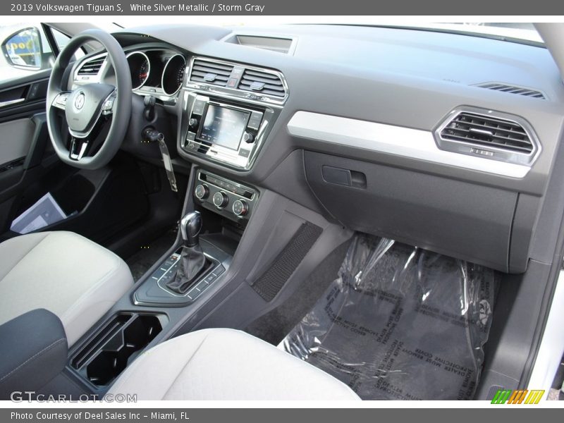 White Silver Metallic / Storm Gray 2019 Volkswagen Tiguan S