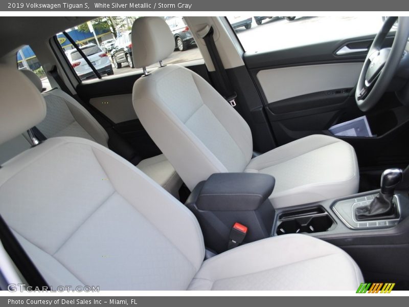 White Silver Metallic / Storm Gray 2019 Volkswagen Tiguan S