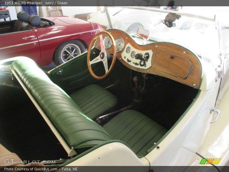  1953 TD Roadster Green Interior