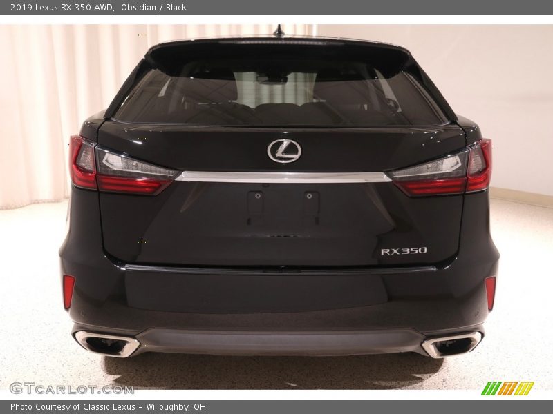 Obsidian / Black 2019 Lexus RX 350 AWD