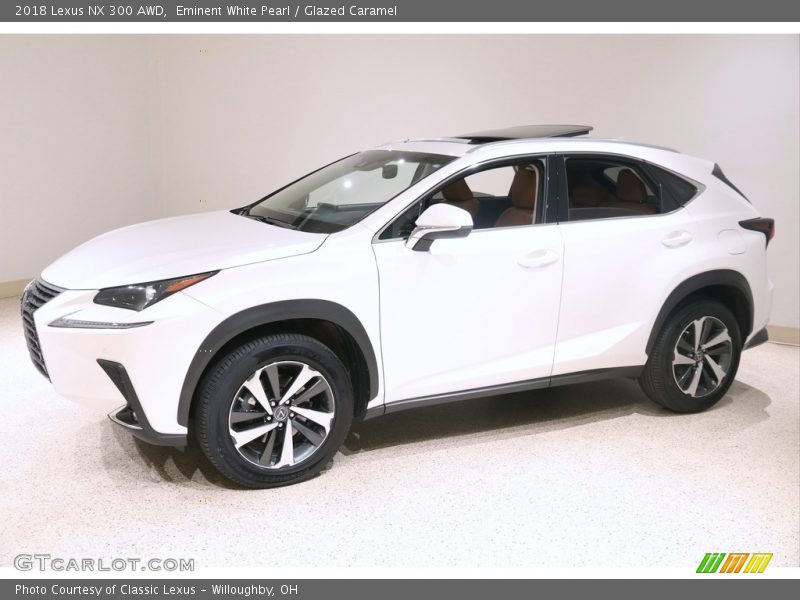 Eminent White Pearl / Glazed Caramel 2018 Lexus NX 300 AWD