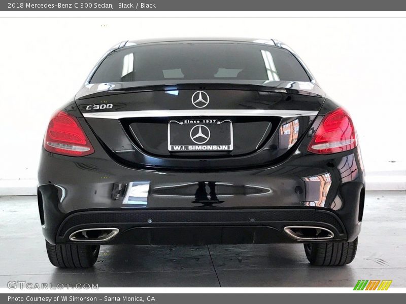 Black / Black 2018 Mercedes-Benz C 300 Sedan