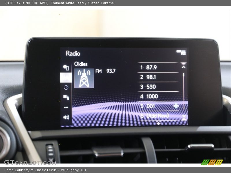 Eminent White Pearl / Glazed Caramel 2018 Lexus NX 300 AWD