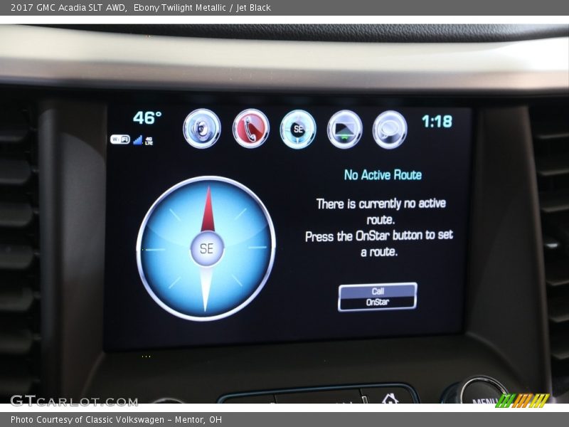 Ebony Twilight Metallic / Jet Black 2017 GMC Acadia SLT AWD