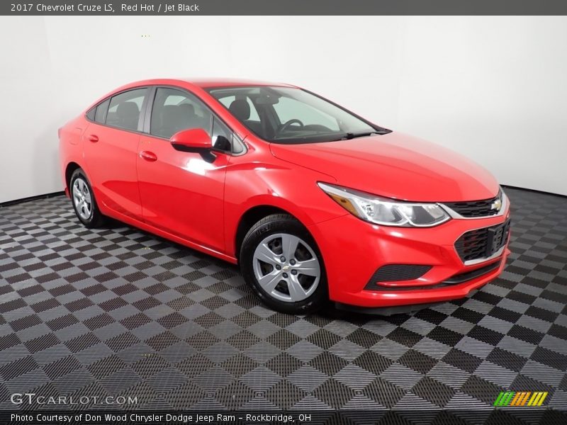 Red Hot / Jet Black 2017 Chevrolet Cruze LS