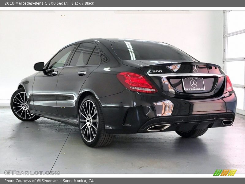 Black / Black 2018 Mercedes-Benz C 300 Sedan