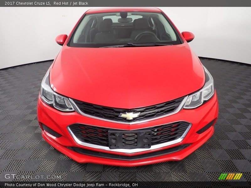 Red Hot / Jet Black 2017 Chevrolet Cruze LS