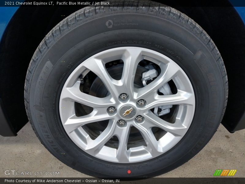 Pacific Blue Metallic / Jet Black 2021 Chevrolet Equinox LT