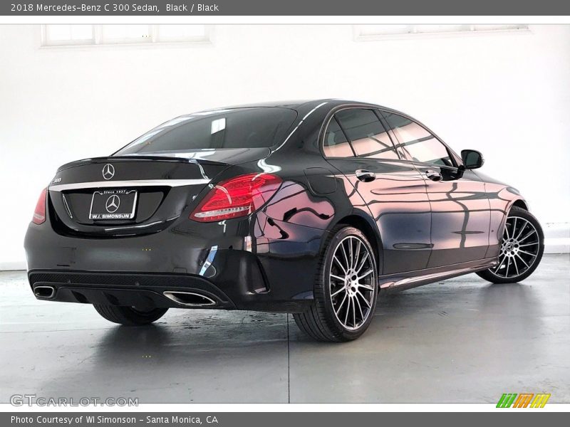 Black / Black 2018 Mercedes-Benz C 300 Sedan