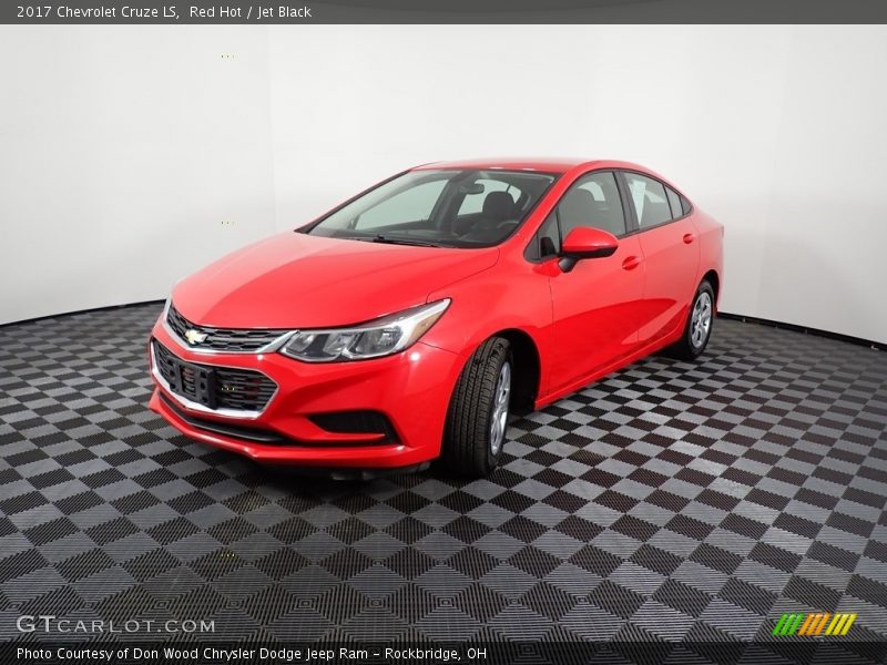 Red Hot / Jet Black 2017 Chevrolet Cruze LS