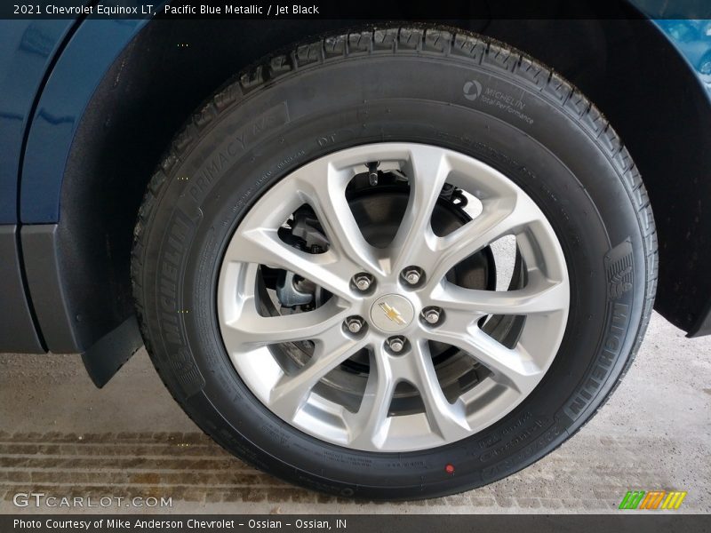 Pacific Blue Metallic / Jet Black 2021 Chevrolet Equinox LT