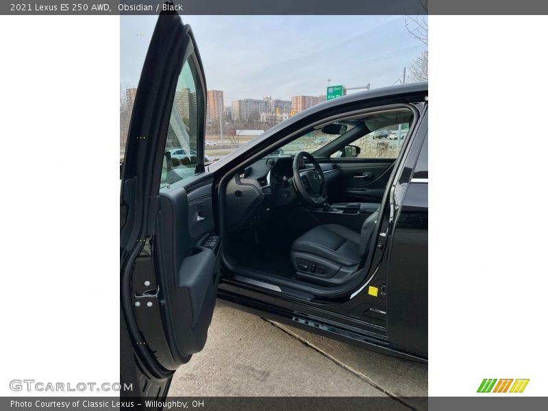 Obsidian / Black 2021 Lexus ES 250 AWD