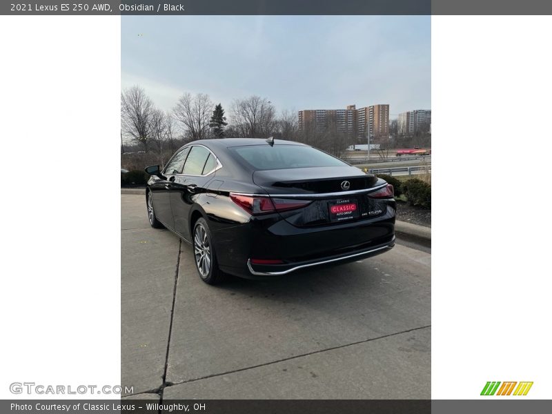 Obsidian / Black 2021 Lexus ES 250 AWD