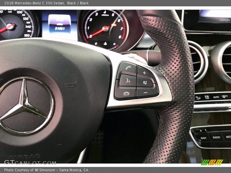 Black / Black 2018 Mercedes-Benz C 300 Sedan
