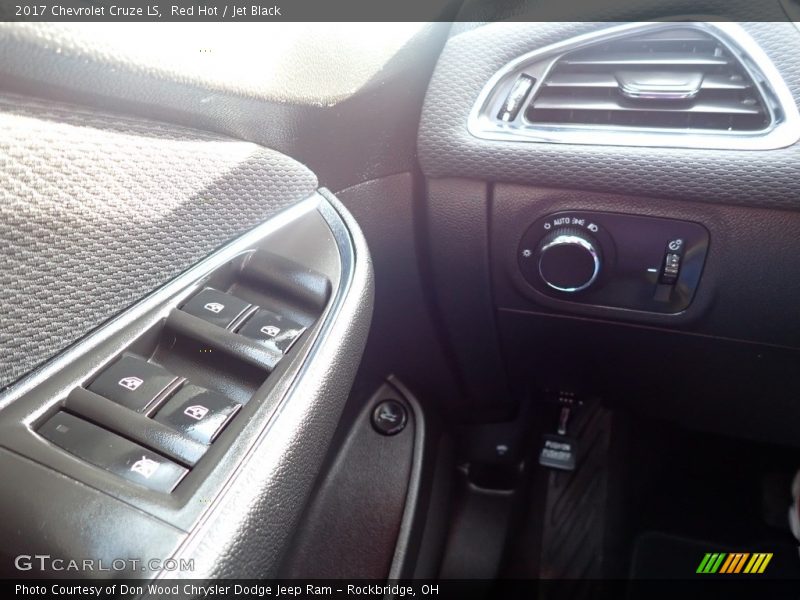 Red Hot / Jet Black 2017 Chevrolet Cruze LS