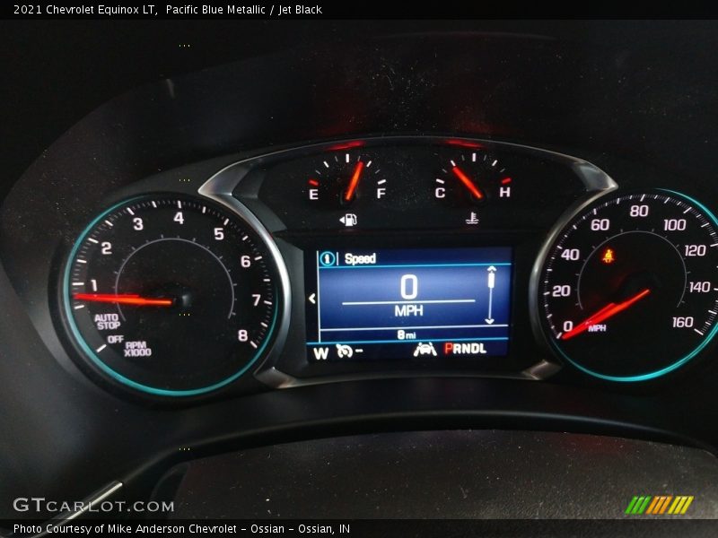 Pacific Blue Metallic / Jet Black 2021 Chevrolet Equinox LT