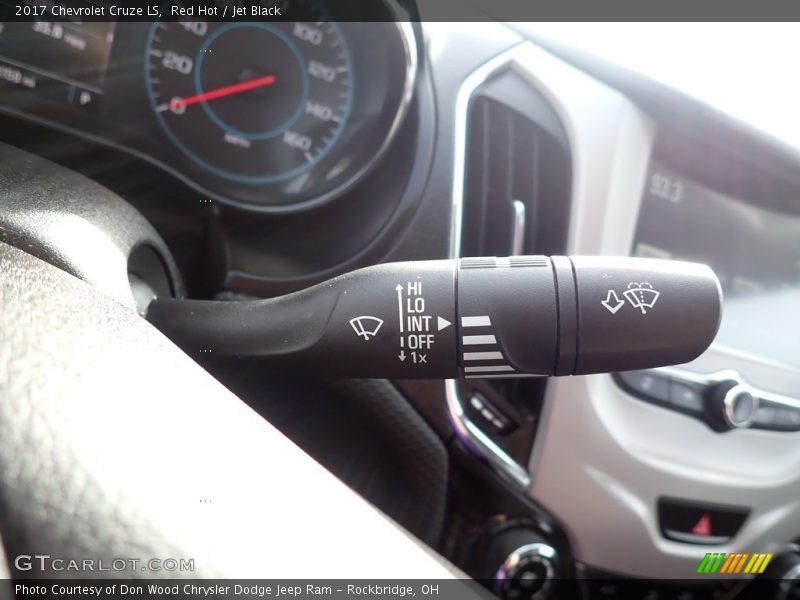 Red Hot / Jet Black 2017 Chevrolet Cruze LS