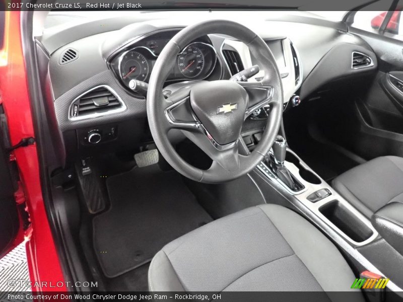 Red Hot / Jet Black 2017 Chevrolet Cruze LS