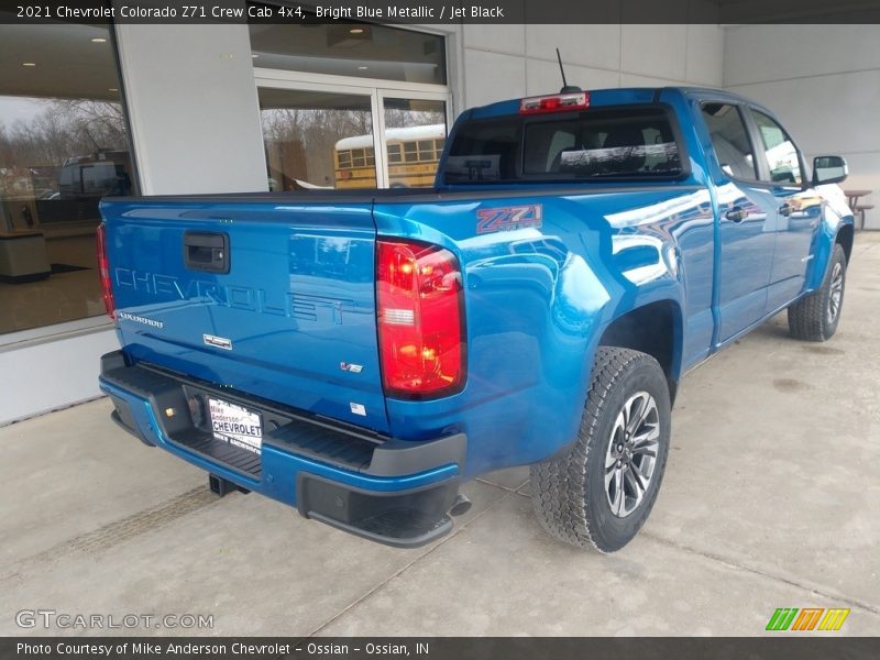 Bright Blue Metallic / Jet Black 2021 Chevrolet Colorado Z71 Crew Cab 4x4