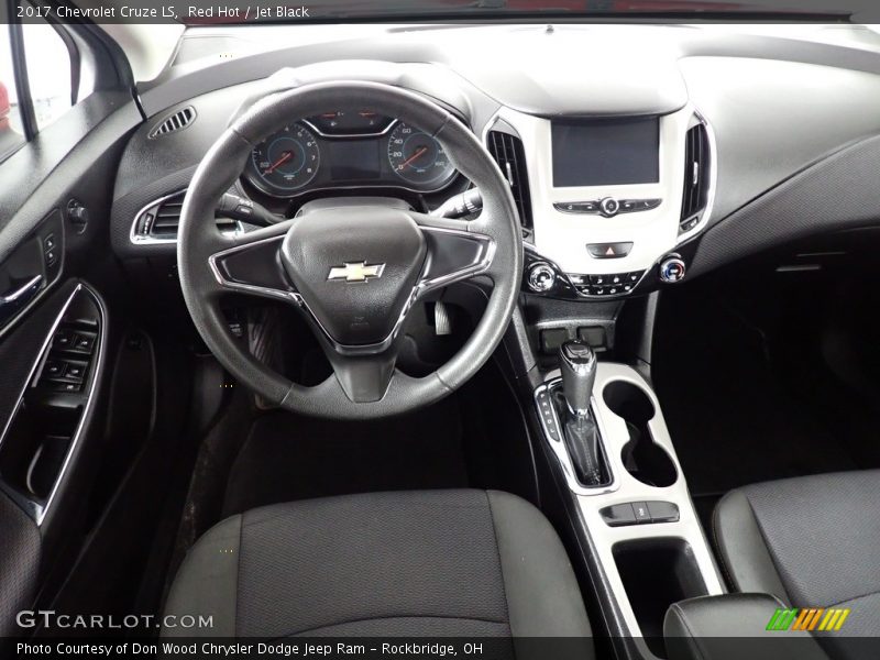 Red Hot / Jet Black 2017 Chevrolet Cruze LS