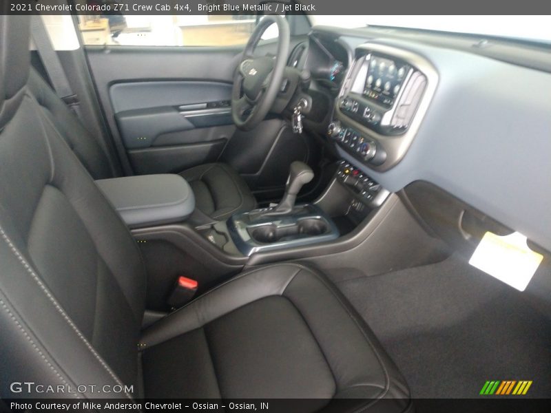 Bright Blue Metallic / Jet Black 2021 Chevrolet Colorado Z71 Crew Cab 4x4