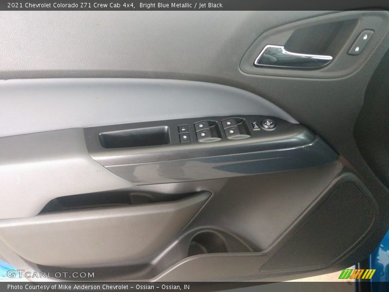 Bright Blue Metallic / Jet Black 2021 Chevrolet Colorado Z71 Crew Cab 4x4