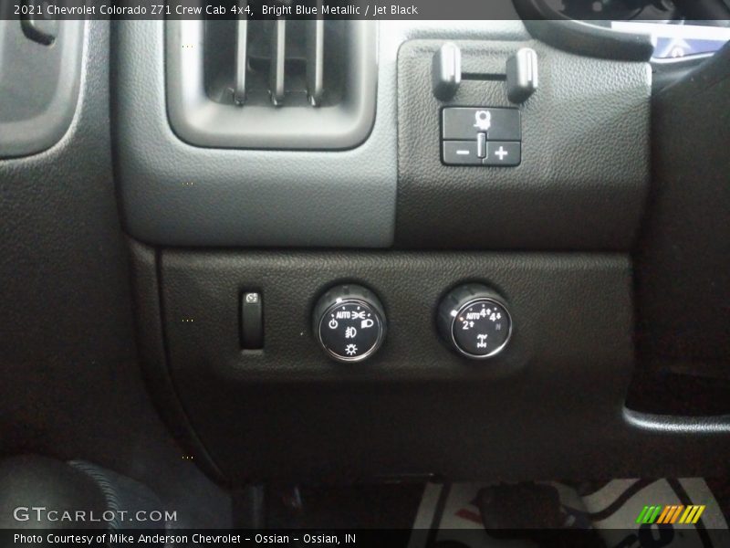 Bright Blue Metallic / Jet Black 2021 Chevrolet Colorado Z71 Crew Cab 4x4
