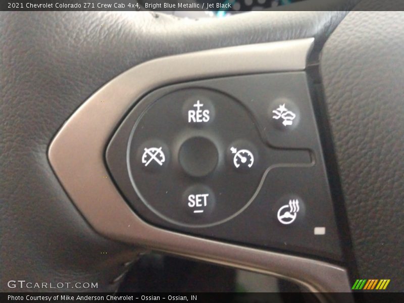 Bright Blue Metallic / Jet Black 2021 Chevrolet Colorado Z71 Crew Cab 4x4